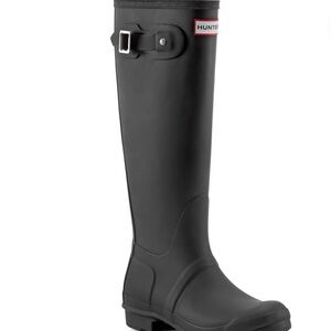 Hunter Classic Black Knee-High Boots Size 8 NIB